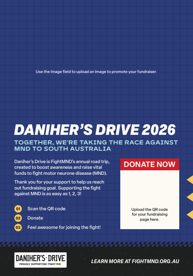 Daniher's Drive A4 Editable Poster Option 2