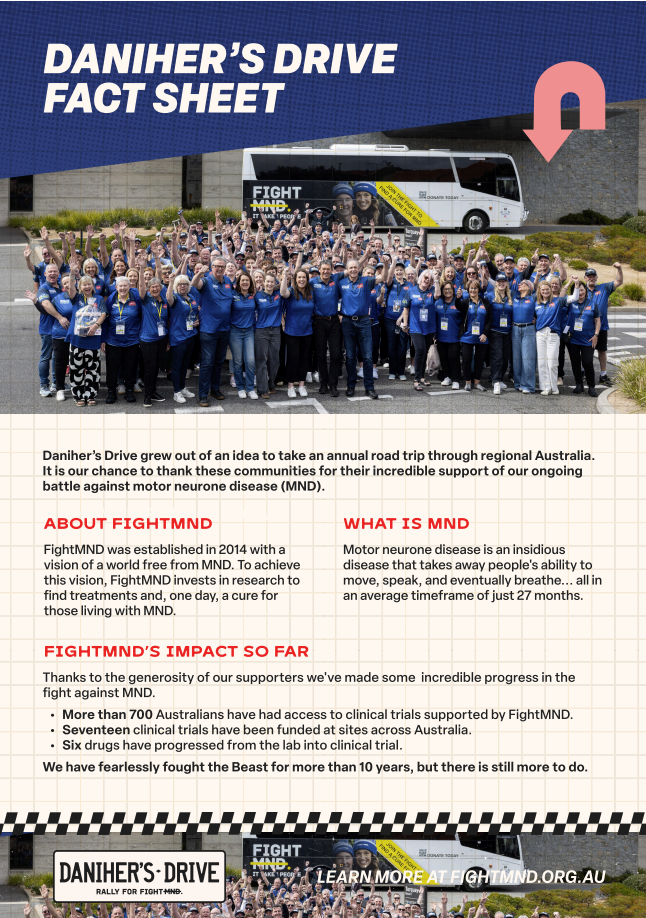 Daniher's Drive 2026 Fact Sheet