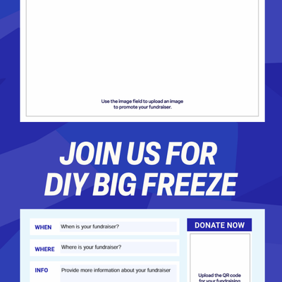 DIY Big Freeze invitation